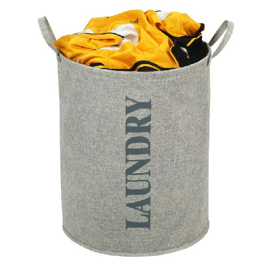 Round laundry basket